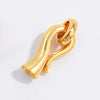 S925 Sterling Silver Pearl Bud Link Buckle Handmade Jewelry With Electroplating