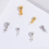S925 Sterling Silver Pearl Pendant Handmade Melon Seed Buckle Necklace Pendant Electroplated