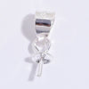 S925 Sterling Silver Pearl Pendant Handmade Melon Seed Buckle Necklace Pendant Electroplated