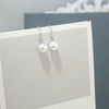 S925 Sterling Silver Pearl Tassel Earrings Long Geometric Threader Ear Line Dangle Earrings For Women