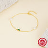S925 Sterling Silver Pearl Women's Bracelet With Elegant Diamondencrusted Horse Eyes Design And Electroplating Process