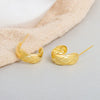 S925 Sterling Silver Plaid Earrings For Women In Simple Cold Style