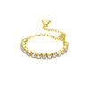 S925 Sterling Silver Pullable Chain Heart Ring With Geometric Pattern And Electroplating Process