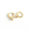 S925 Sterling Silver Punk Rivet Geometric Ear Stud Earrings With Electroplating
