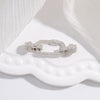 S925 Sterling Silver Rectangular Chain Long Leg Buckle Universal Coil Extension Buckle Zirconia Fashion Geometric Diy Necklace Bracelet