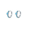 S925 Sterling Silver Retro Geometric Micro Inlay Earrings For Women