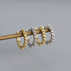 S925 Sterling Silver Round Hoop Earrings With Geometric Minimalist Style And Electroplating