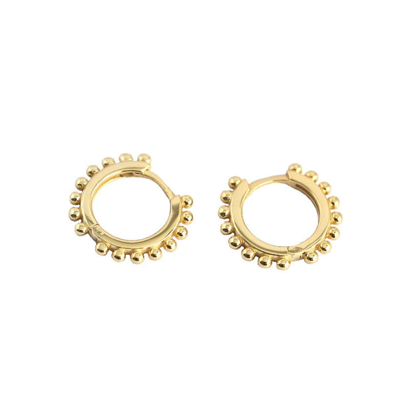 S925 Sterling Silver Round Hoop Earrings With Geometric Minimalist Style And Electroplating