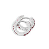 S925 Sterling Silver Round Micro Pave Color Zircon Geometric Stud Earrings For Women