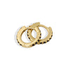 S925 Sterling Silver Round Micro Pave Color Zircon Geometric Stud Earrings For Women