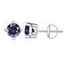 S925 Sterling Silver Round Moissanite Diamond Design Classic Women's Earrings