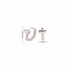 S925 Sterling Silver Simple Letter Tshaped Electroplated Women's Earrings