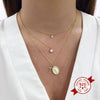 S925 Sterling Silver Simple Star Rhinestone Pendant Necklace For Women With Snake Bone Chain Electroplated Fashion Clavicle Necklace