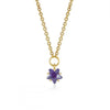 S925 Sterling Silver Simple Star Rhinestone Pendant Necklace For Women With Snake Bone Chain Electroplated Fashion Clavicle Necklace
