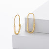 S925 Sterling Silver Simple Style Electroplated Pin Earrings For Women