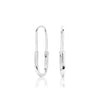 S925 Sterling Silver Simple Style Electroplated Pin Earrings For Women