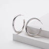 S925 Sterling Silver Simple Ushape Electroplated Women's Earrings