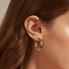 S925 Sterling Silver Simple Ushape Electroplated Women's Earrings
