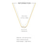 S925 Sterling Silver Single Row Stitching Geometric Ochain Necklace For Office Workers With Electroplating