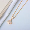 S925 Sterling Silver Small Skirt Pendant Necklace With Mixed Gem Inlay Electroplated Cross Chain Simple Clavicle Necklace For Women