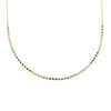 S925 Sterling Silver Snake Bone Chain Geometric Zircon Necklace With Electroplating For Women