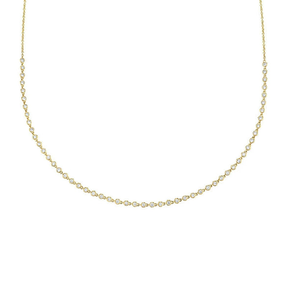 S925 Sterling Silver Snake Bone Chain Geometric Zircon Necklace With Electroplating For Women