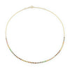 S925 Sterling Silver Snake Bone Chain Geometric Zircon Necklace With Electroplating For Women
