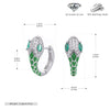 S925 Sterling Silver Snake Ear Buckle Dopamine Series Animal Dripping Glue Earrings