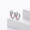 S925 Sterling Silver Snake Ear Buckle Dopamine Series Animal Dripping Glue Earrings