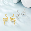 S925 Sterling Silver Snake Ear Clip Fashion Creative Unisex Ear Clip Without Ear Holes Electroplating Accessories