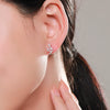 S925 Sterling Silver Snake Earrings With Microinlay And Niche Style