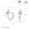 S925 Sterling Silver Snake Zircon Inlaid Women's Earrings With Animal Pattern