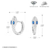 S925 Sterling Silver Snake Zircon Inlaid Women's Earrings With Animal Pattern