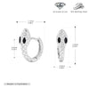 S925 Sterling Silver Snake Zircon Inlaid Women's Earrings With Animal Pattern