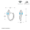 S925 Sterling Silver Snake Zircon Inlaid Women's Earrings With Animal Pattern