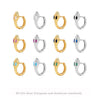 S925 Sterling Silver Snake Zircon Inlaid Women's Earrings With Animal Pattern