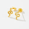S925 Sterling Silver Snakeshaped Women's Earrings With Snake Head Design Platinum Or 18K Gold Electroplated