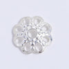 S925 Sterling Silver Snowflake Petal Flower Handmade Diy Bracelet Spacer Bead Jewelry Accessories Electroplated