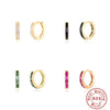 S925 Sterling Silver Square Earrings With Geometric Pattern Electroplated For Women