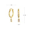 S925 Sterling Silver Square Ushape Geometric Light Luxury Women's Earrings