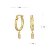 S925 Sterling Silver Square Ushape Geometric Light Luxury Women's Earrings