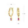 S925 Sterling Silver Square Ushape Geometric Light Luxury Women's Earrings