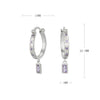 S925 Sterling Silver Square Ushape Geometric Light Luxury Women's Earrings