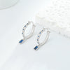 S925 Sterling Silver Square Ushape Geometric Light Luxury Women's Earrings