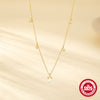 S925 Sterling Silver Stacked Mangxing Aobao Diamond Elegant Women's Necklace With Electroplating And O Chain