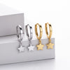 S925 Sterling Silver Star Earrings Electroplated