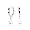 S925 Sterling Silver Star Earrings Electroplated