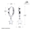 S925 Sterling Silver Star Earrings Electroplated