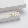 S925 Sterling Silver Star Inlaid Zircon Earrings