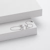 S925 Sterling Silver Star Inlaid Zircon Earrings